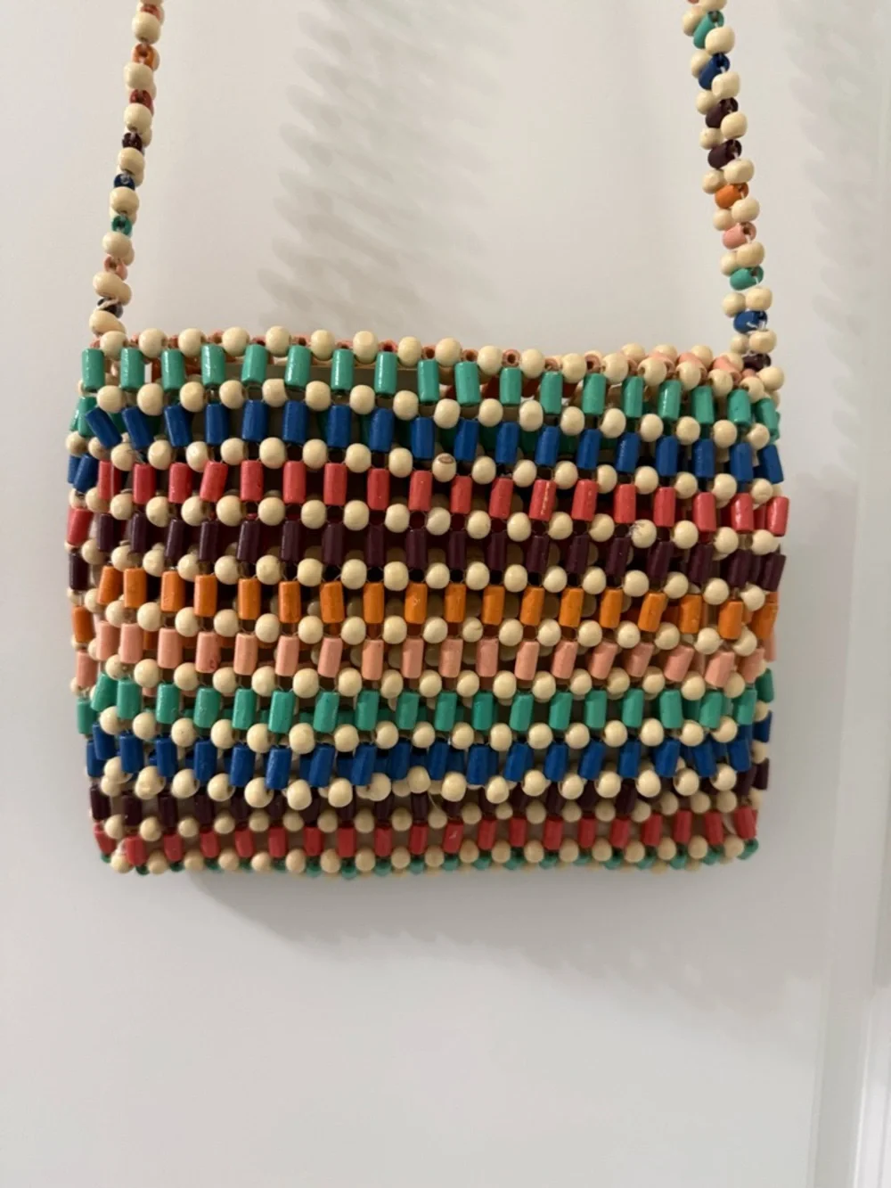 Dolce Vita Ida Multi wood Bead Shopper - Picture 5 of 6